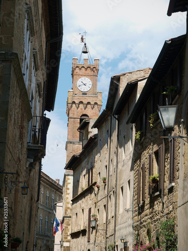 The town of Pienza is a small pearl in the Tuscan countryside photo