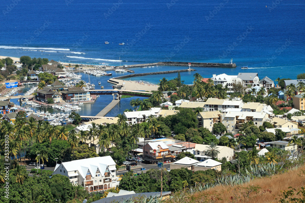 station balnéaire portuaire de Saint-Gilles, île de la Réunion