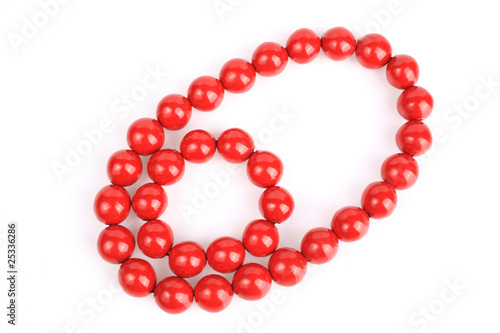 Red bead necklace