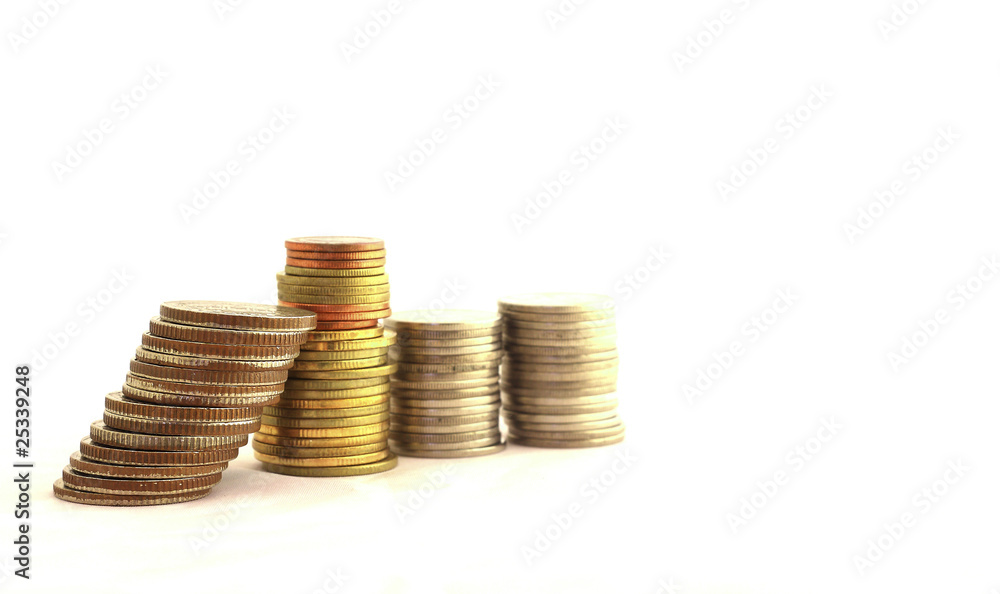 coin money background / money stack / thai bath coin money background / money stack / thai bath