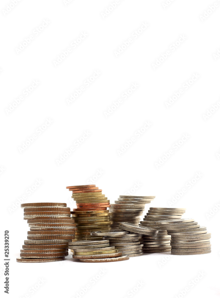 coin money background / money stack / thai bath coin money background / money stack / thai bath