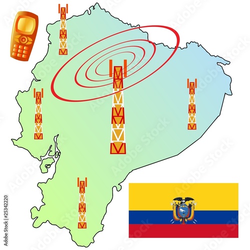mobile connection of Ecuador