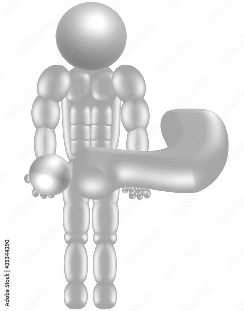 humanoid robot holding a question mark humanoid robot holding a question mark