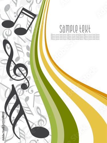 Abstract creative music background