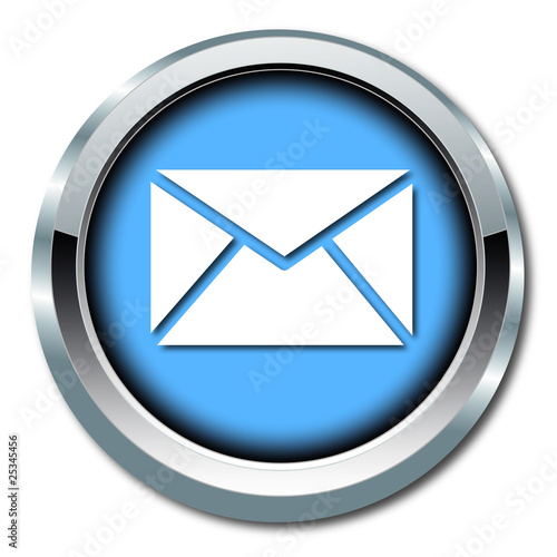 E-Mail Button Icon in Blau