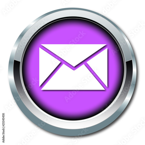 E-Mail Button Icon in Lila