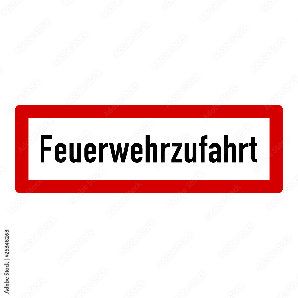 schild feuerwehrzufahrt II schild feuerwehrzufahrt II