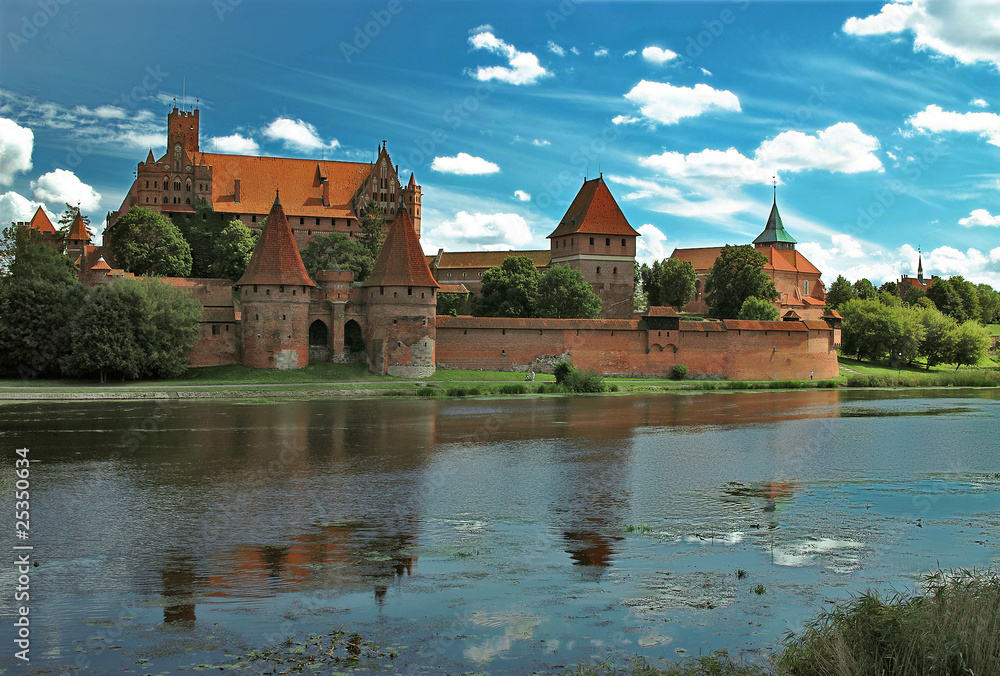 The old castle in Malbork - Poland.