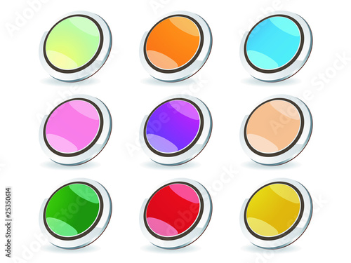 3D Glossy Webdesign Buttons