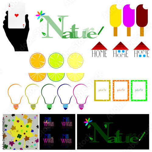 miscellaneous art vector illustration