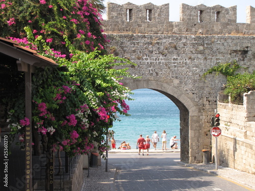 view of the sea in Rhodes