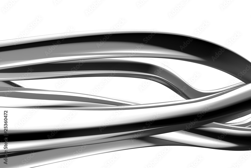 Twisted glossy long abstract elements Twisted glossy long abstract elements