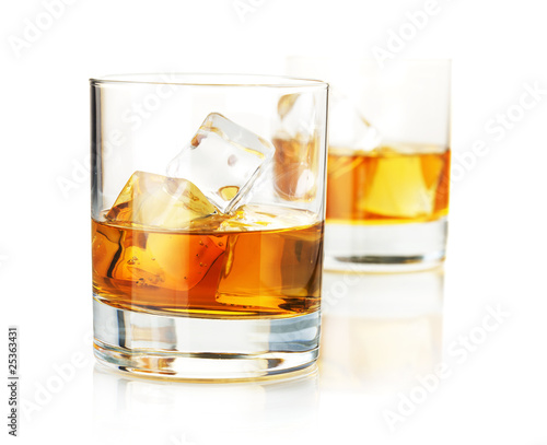 Two whiskey glasses