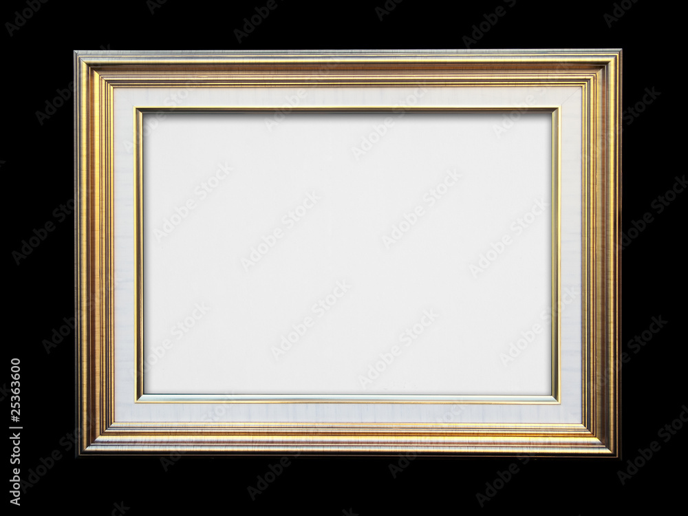 Gold frame on black Gold frame on black