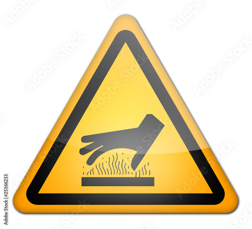 Hazard Sign "Danger - Hot Surface"
