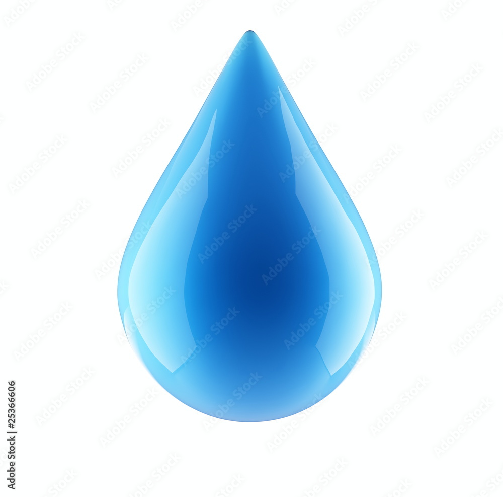 water drop on a white background water drop on a white background