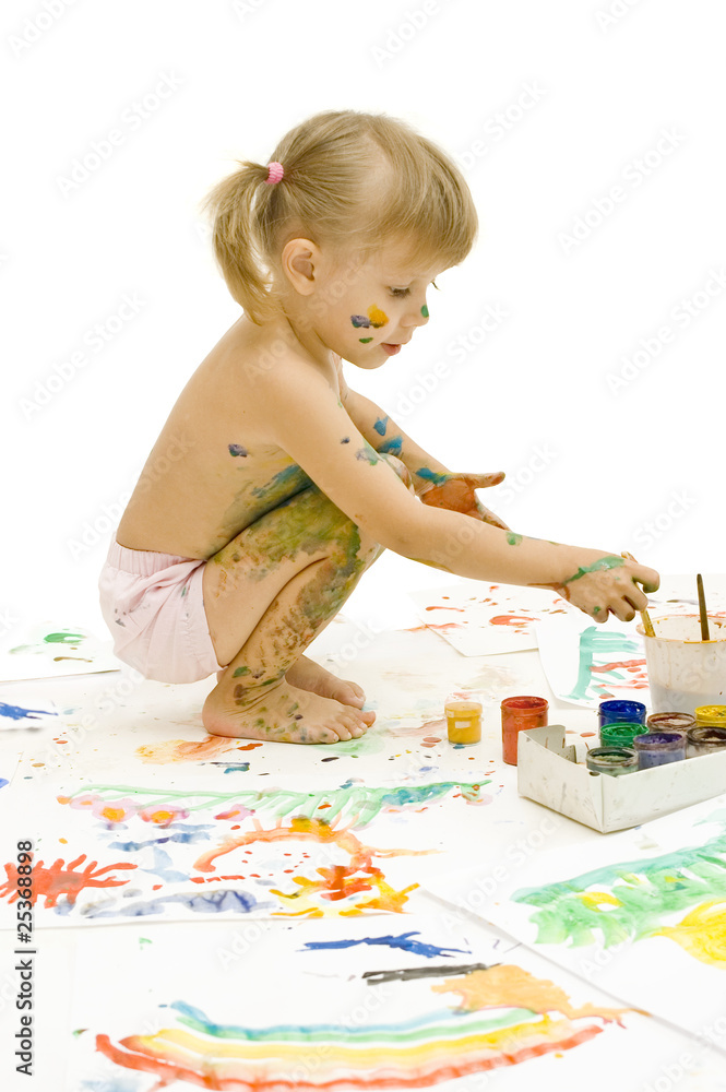 Girl in the paint Girl in the paint