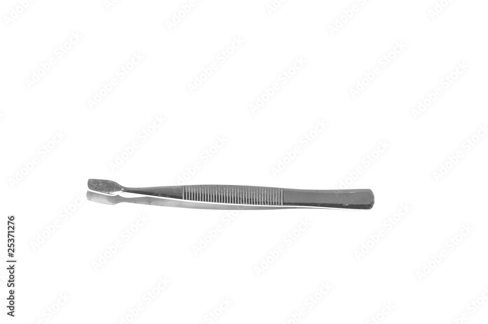 Tweezers isolated on white Tweezers isolated on white