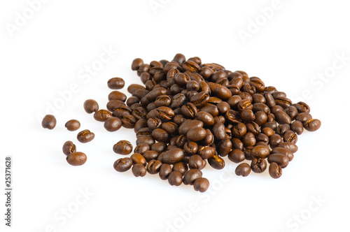 Hill of coffee grains