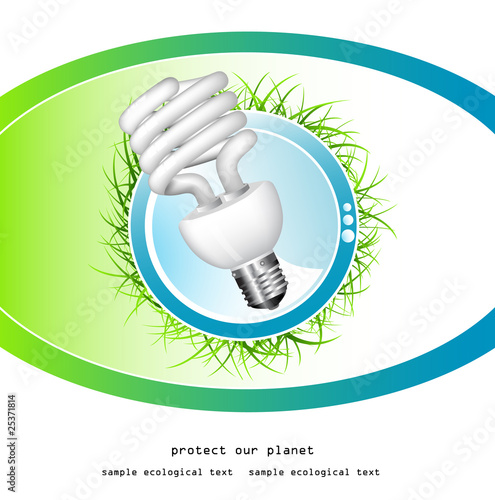 economical bulb vector illustration