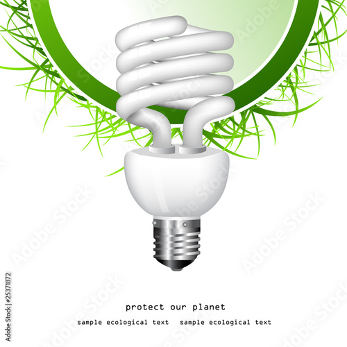 economical bulb vector illustration