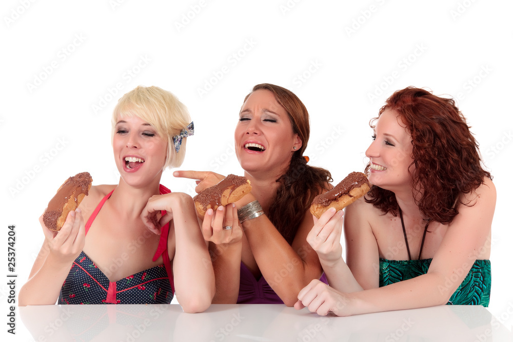 Three attractive young enjoying the temptation Three attractive young enjoying the temptation