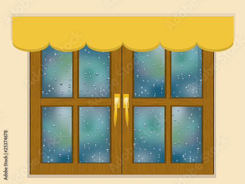 Rainy weather window