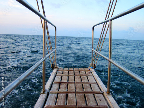 sea from the boat