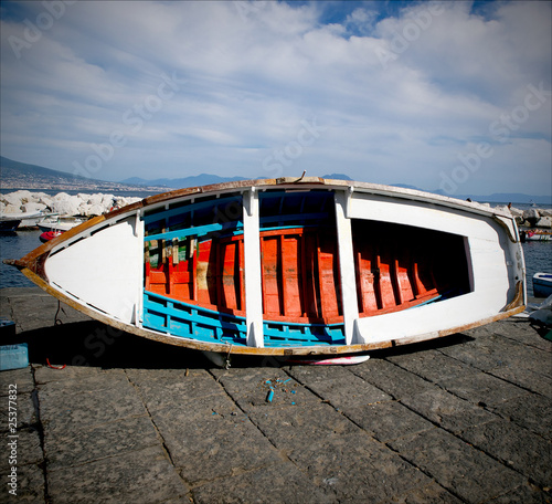 Canvastavla Il gozzo di Napoli