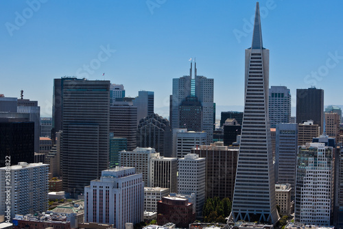 San Francisco Downtown  View from Coit Tower.