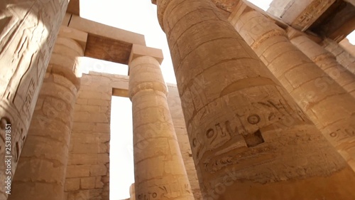Walking along the ancient Luxor, Egypt