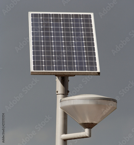 Solar powered street light