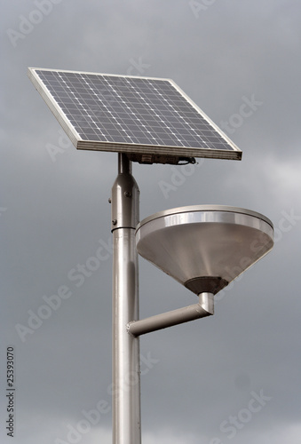Solar powered street light