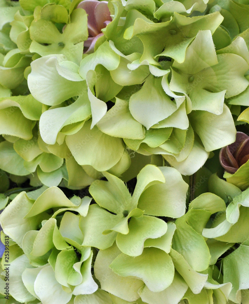 Green Silk Flowers