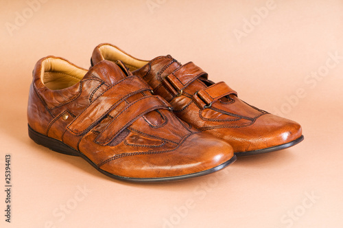 Male shoes isolated on the white background.