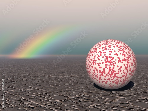 Abstract - Colourful Sphere with Rainbow