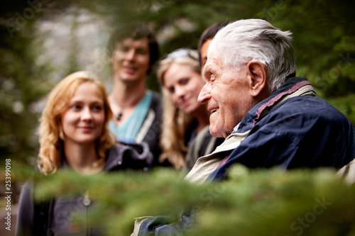 Elderly Man Group photo