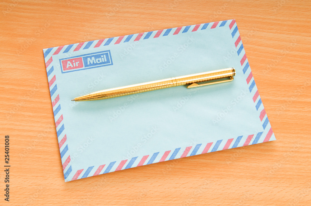 Mail concept with many envelopes on the table Mail concept with many envelopes on the table