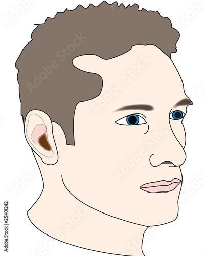 visage en couleur