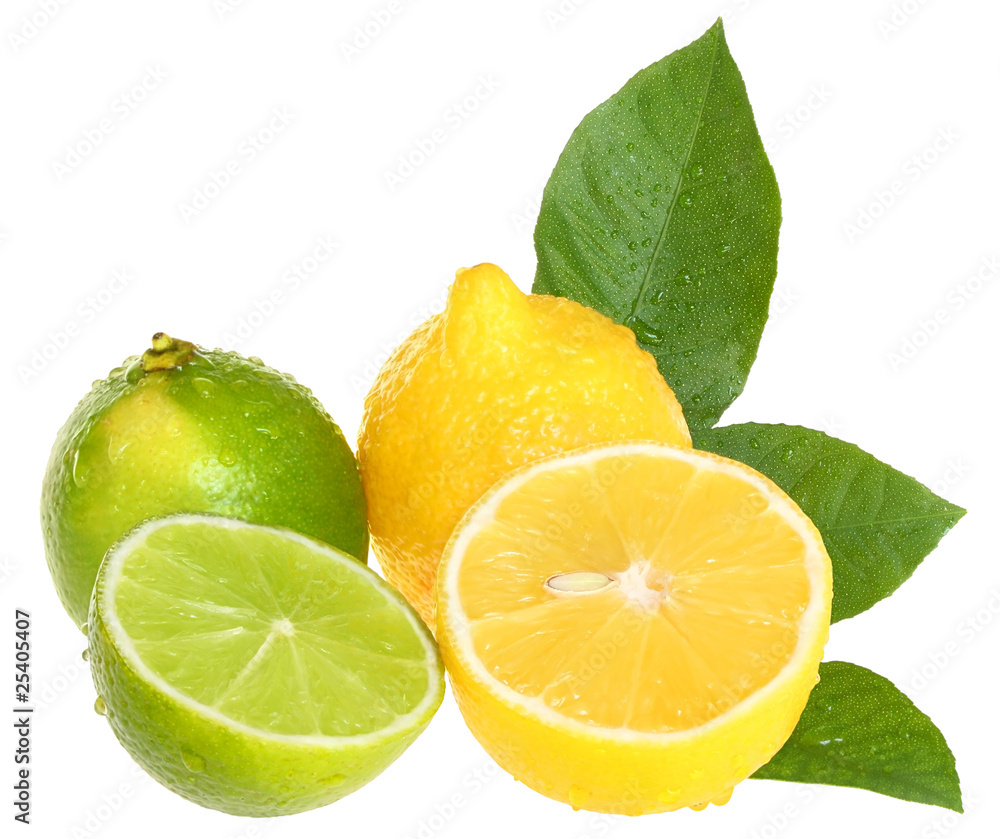 Limes and lemons. Limes and lemons.