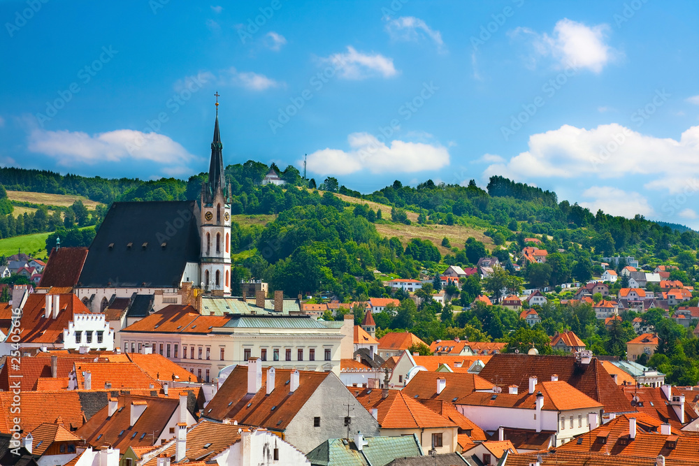 View on medieval town Cesky Krumlov