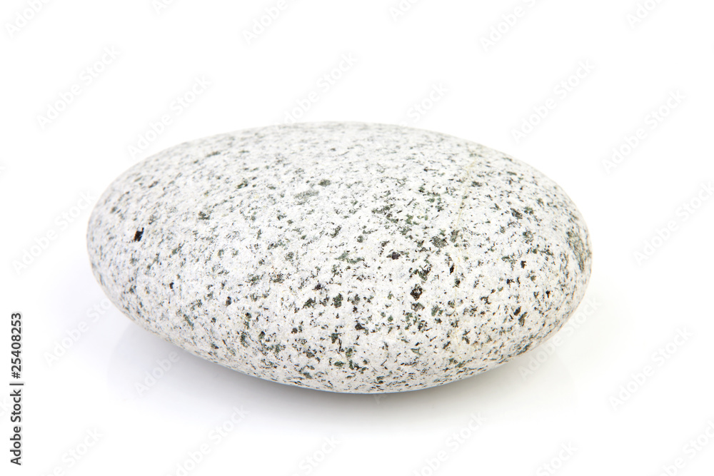 one grey stone over white background one grey stone over white background