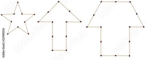 Shapes made with Matches