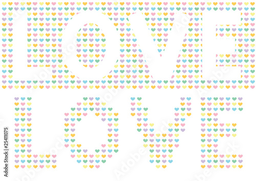 Love Written with Hearts