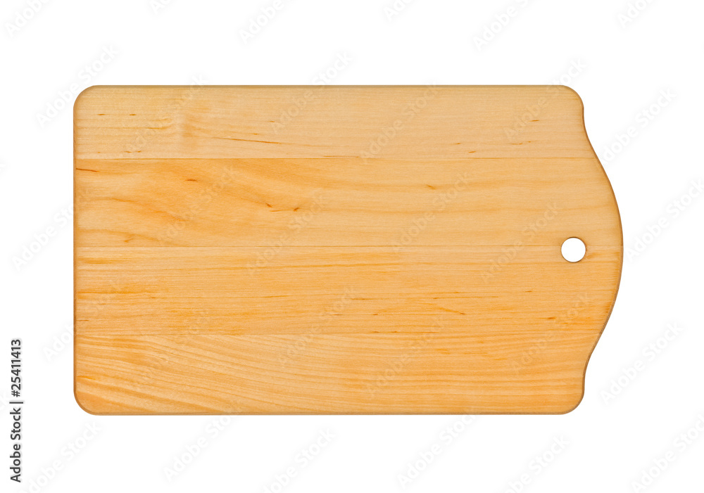 Chopping board isolated on white