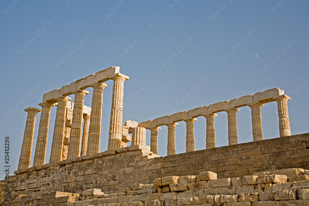 Fototapeta premium Temple of Poseidon at Cape Sounion, Greece