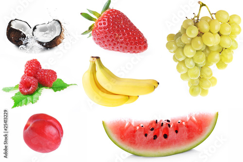 collage of different fruits