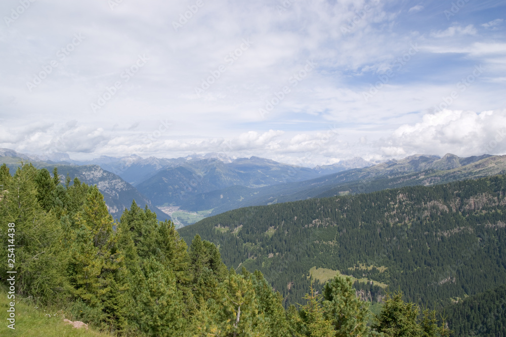Dolomites landscape from Cermis