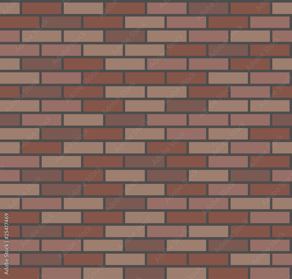 Vector seamless brick wall Vector seamless brick wall