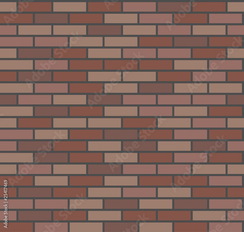 Vector seamless brick wall